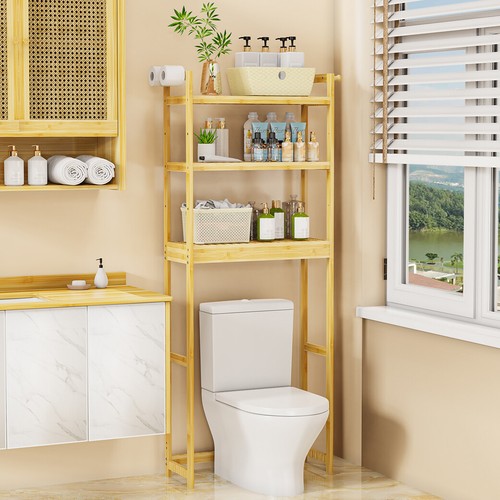 Tier over toilet shelf floor - 3-tier,