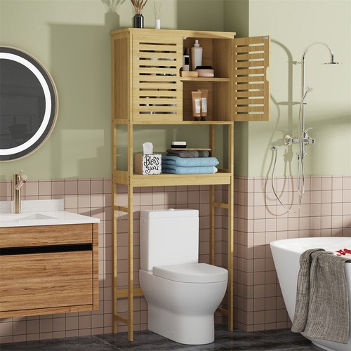 Durable over toilet storage - toilet,